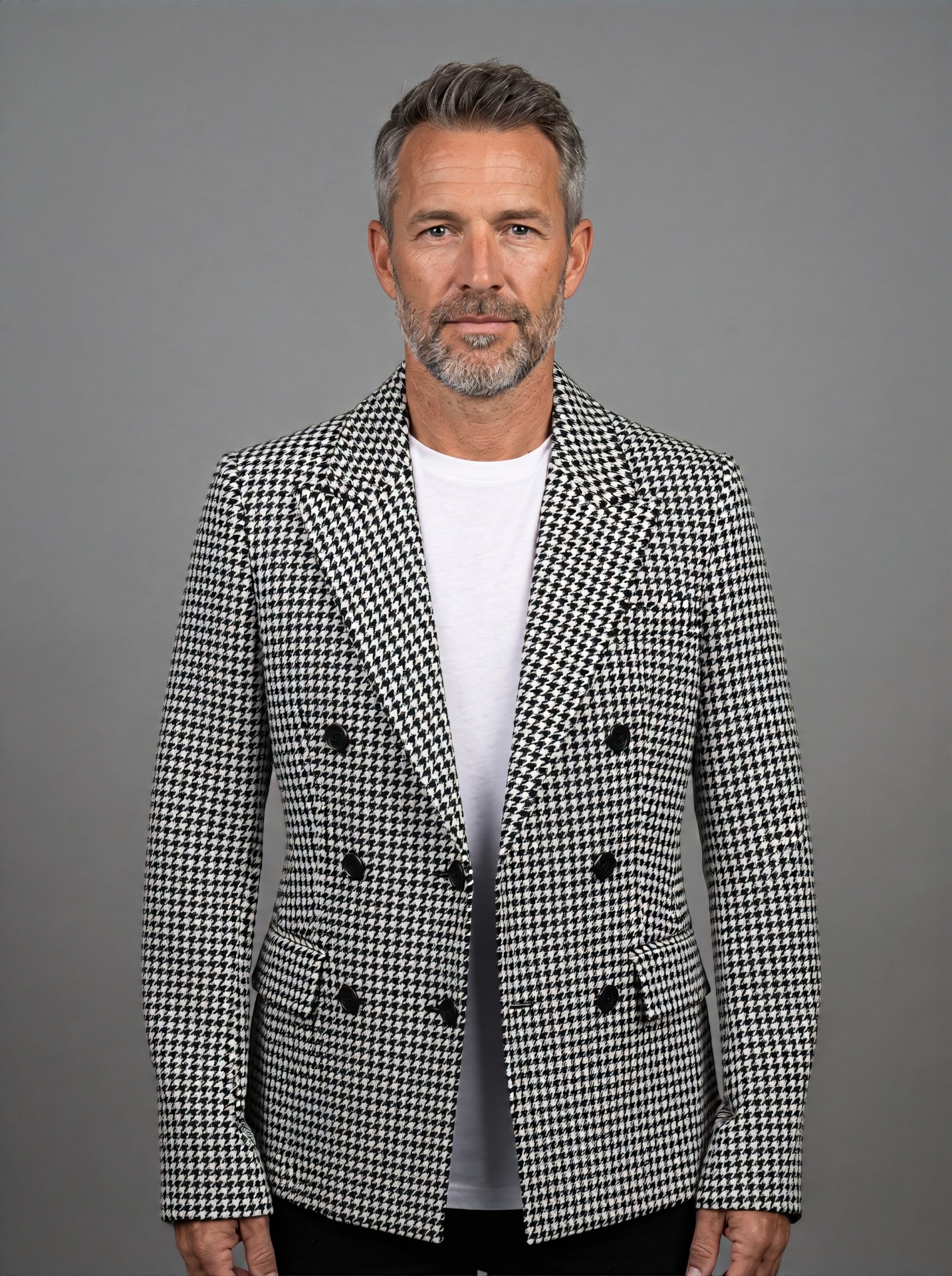 Houndstooth Blazer — try-on 2 of 8