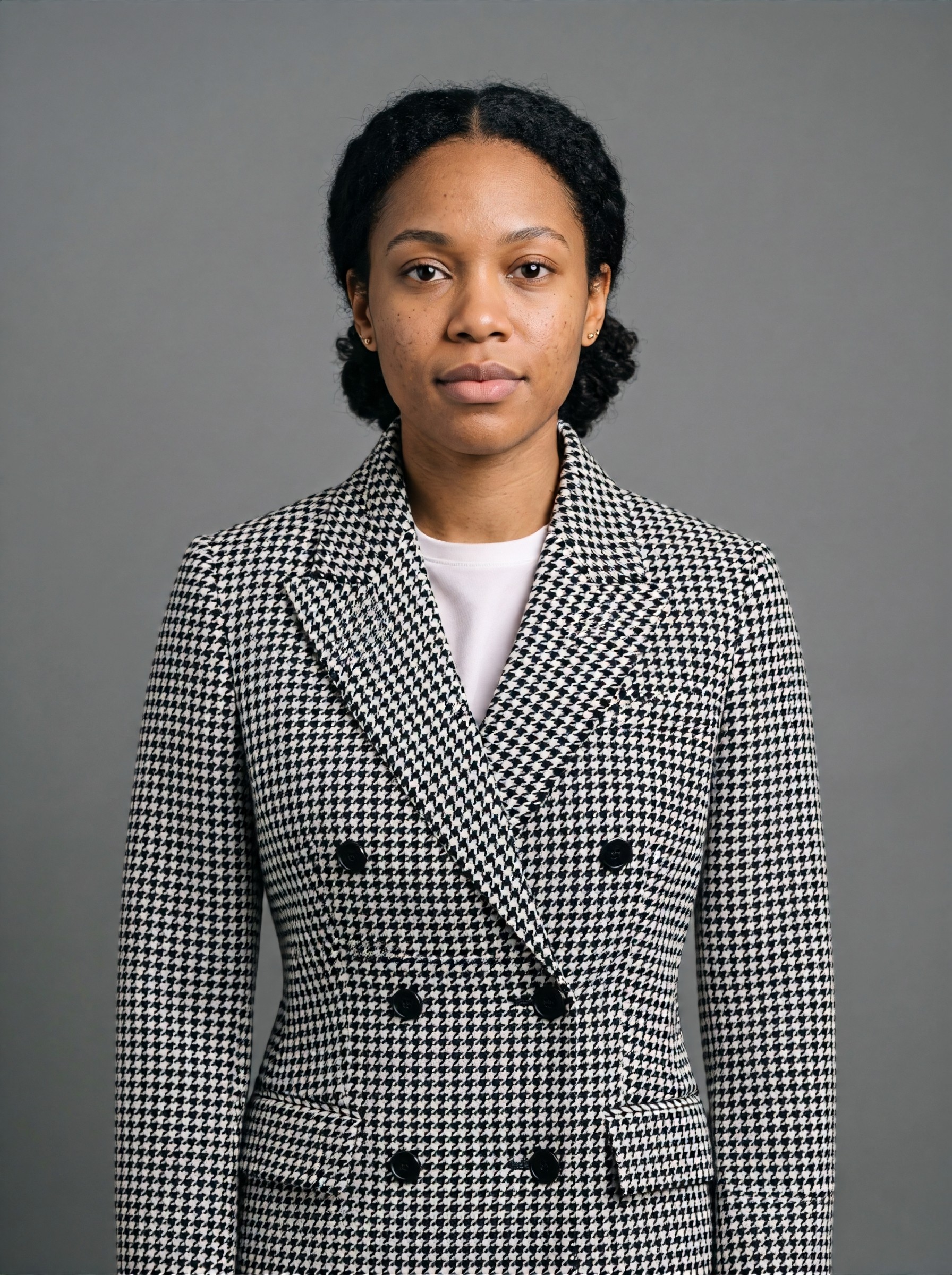 Houndstooth Blazer — try-on 5 of 8