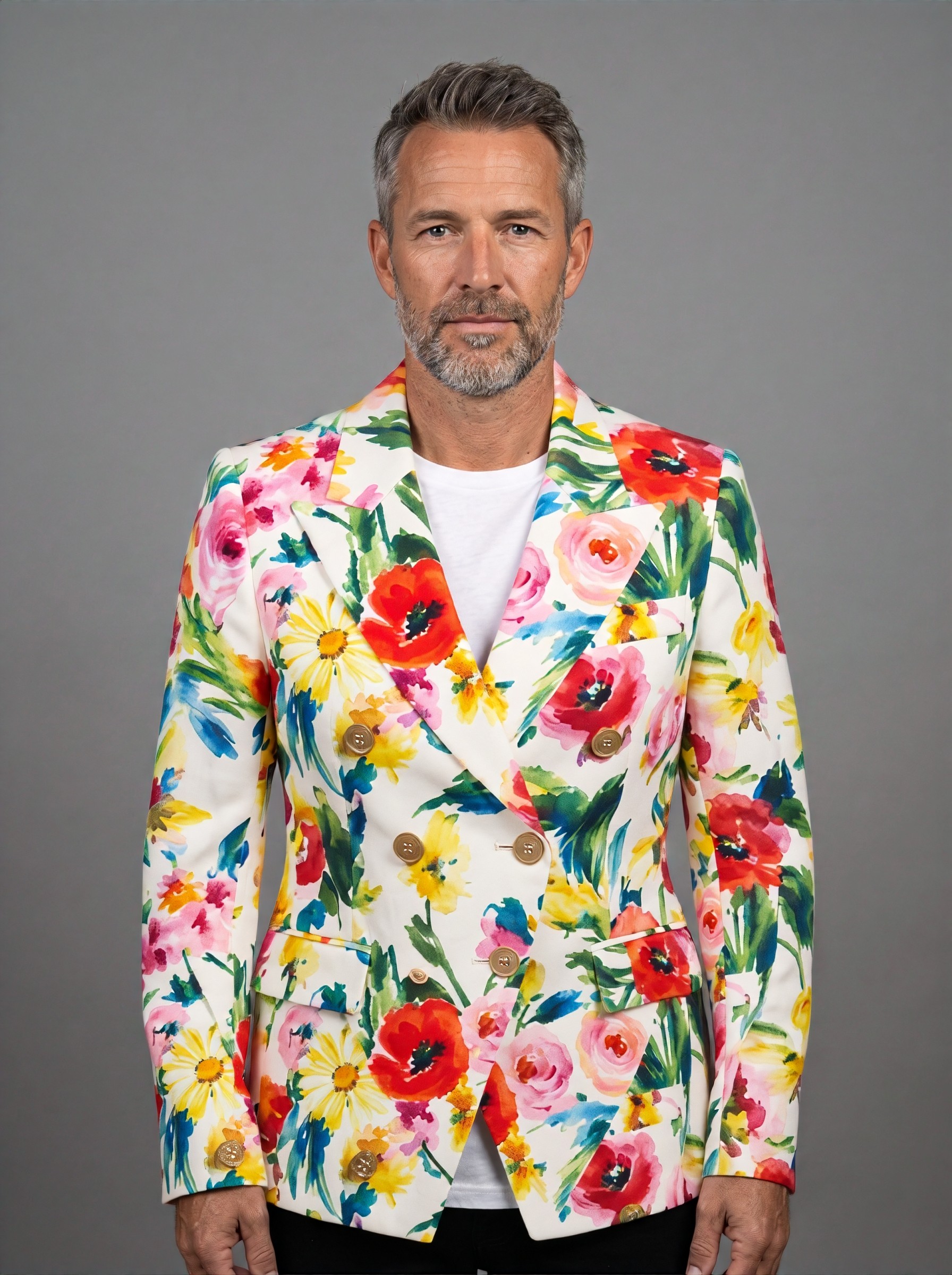 Floral Blazer — try-on 2 of 8
