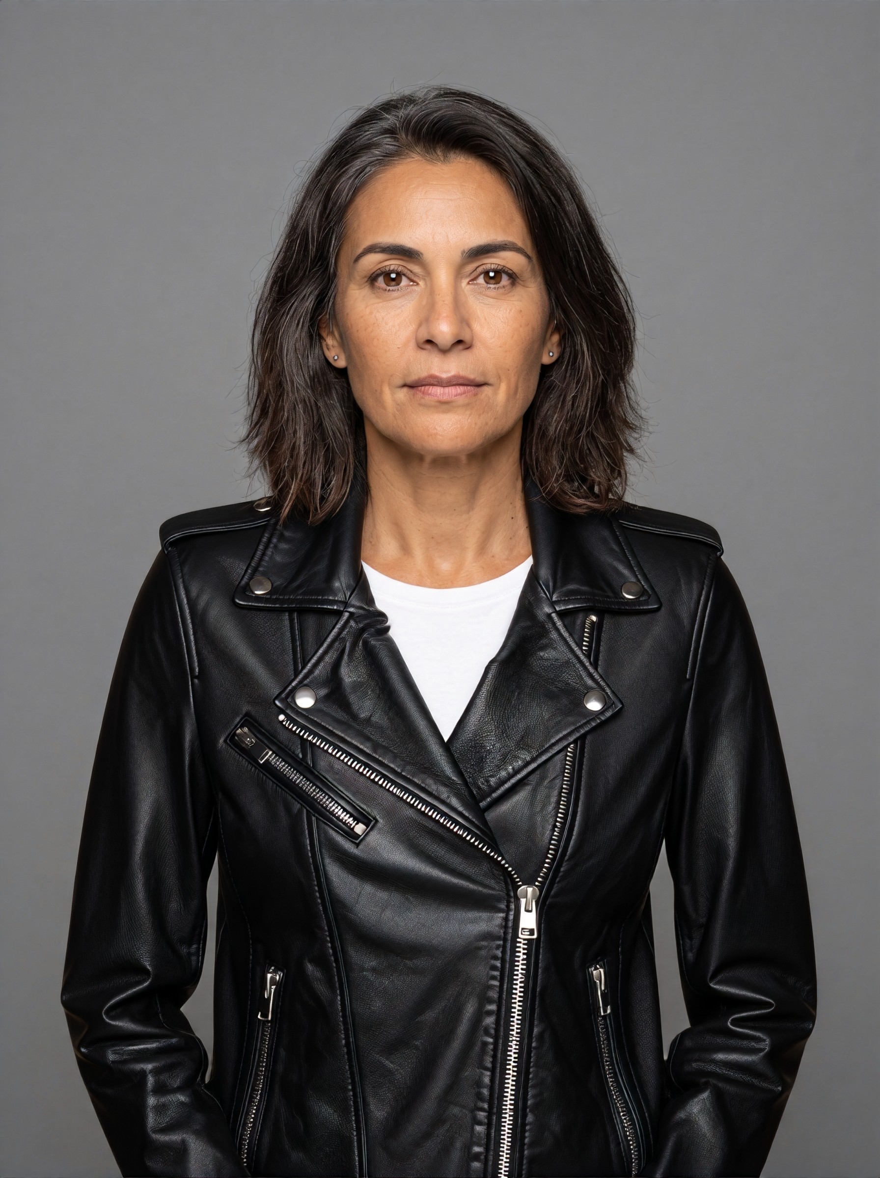 Black Leather Jacket — try-on 4 of 8