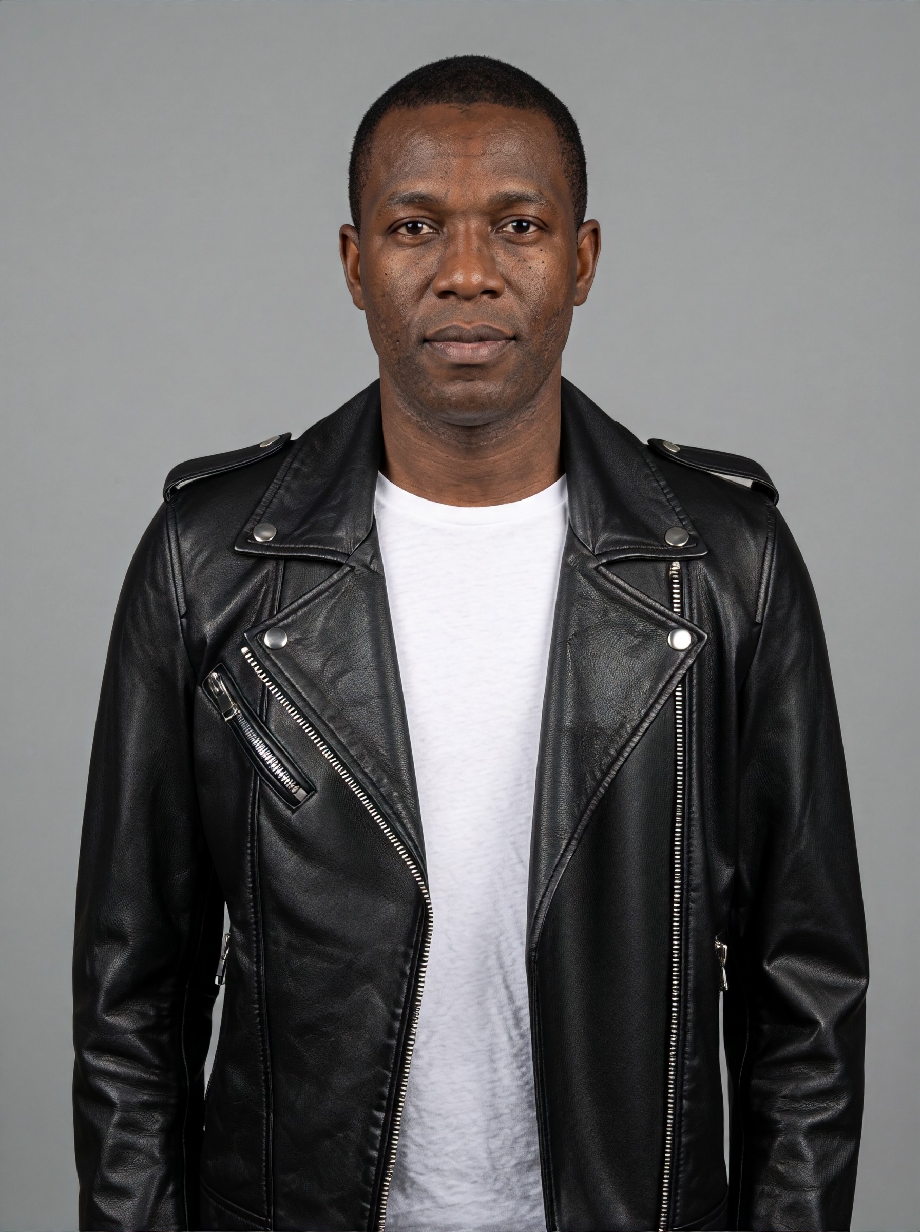 Black Leather Jacket — try-on 6 of 8