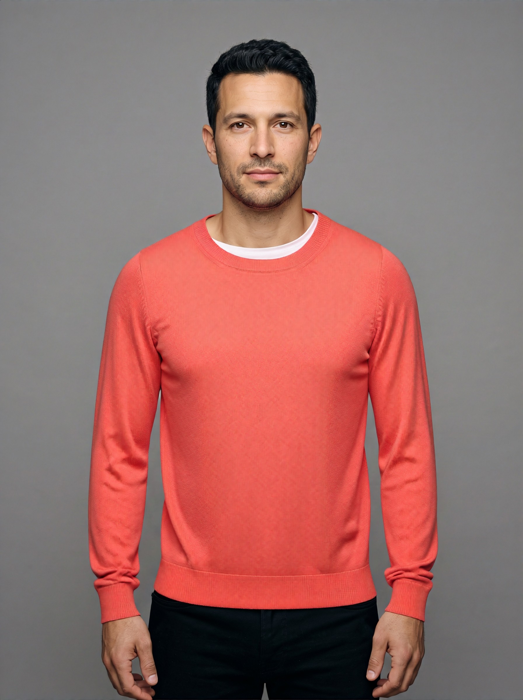 Peach Sweater — try-on 3 of 8
