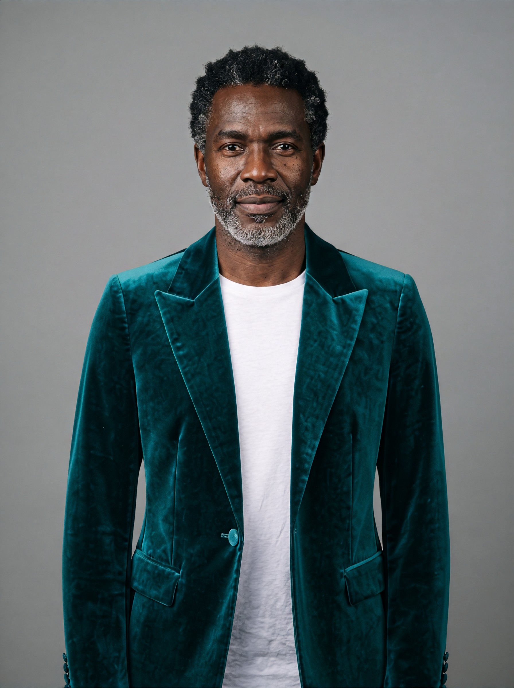 Green Velvet Blazer — try-on 8 of 8